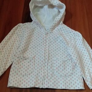 Baby Gap 12-18 Months Girls Zip Up Hoodie Sweatshirt with Decorative Pockets